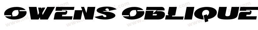 Owens Oblique字体转换